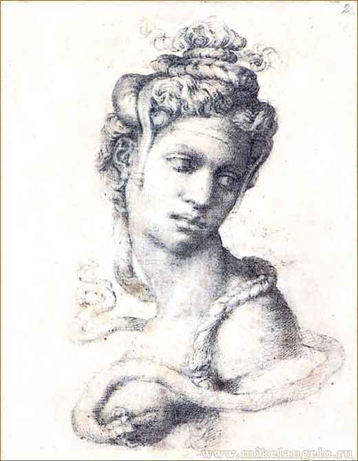 Клеопатра. Рисунок. Микеланджело / www.mikelangelo.ru