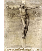 Распятие Христа. Рисунок. Микеланджело / www.mikelangelo.ru