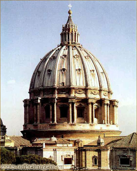 Купол собора Св. Петра. Микеланджело / www.mikelangelo.ru