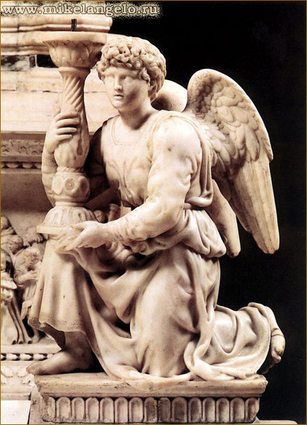 Ангел с подсвечником. Микеланджело / www.mikelangelo.ru