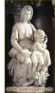 Мадонна с Младенцем, или Мадонна Брюгге, скульптура из каррского мрамора. Микеланджело / www.mikelangelo.ru