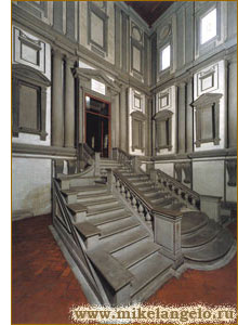 Лестница библиотеки Лауренциана, Флоренция. Проект Микеланджело / www.mikelangelo.ru