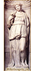 Лия - «Жизнь Деятельная», мраморная статуя для гробницы Юлия II. Микеланджело / www.mikelangelo.ru