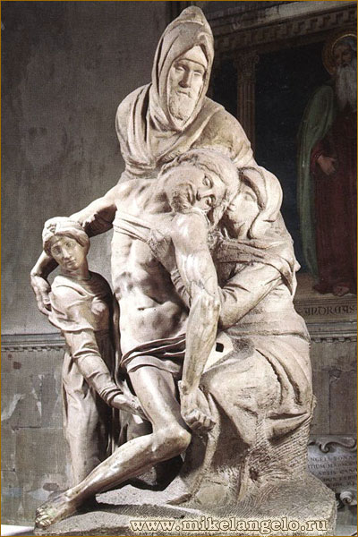 Пьета с Никодимом Флорентийского собора, или Пьета Бандини. Микеланджело / www.mikelangelo.ru