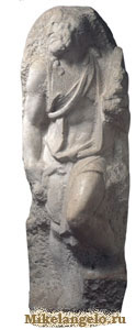 Апостол Матфей, мраморная статуя. Микеланджело / www.mikelangelo.ru