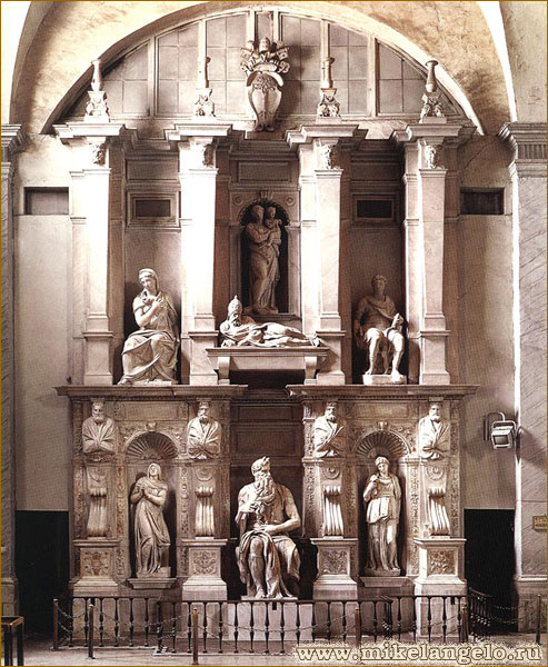 Гробница папы Юлия II. Микеланджело / www.mikelangelo.ru