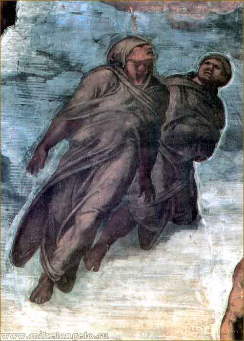 Фрагмент фрески «Страшный суд». Микеланджело / www.mikelangelo.ru